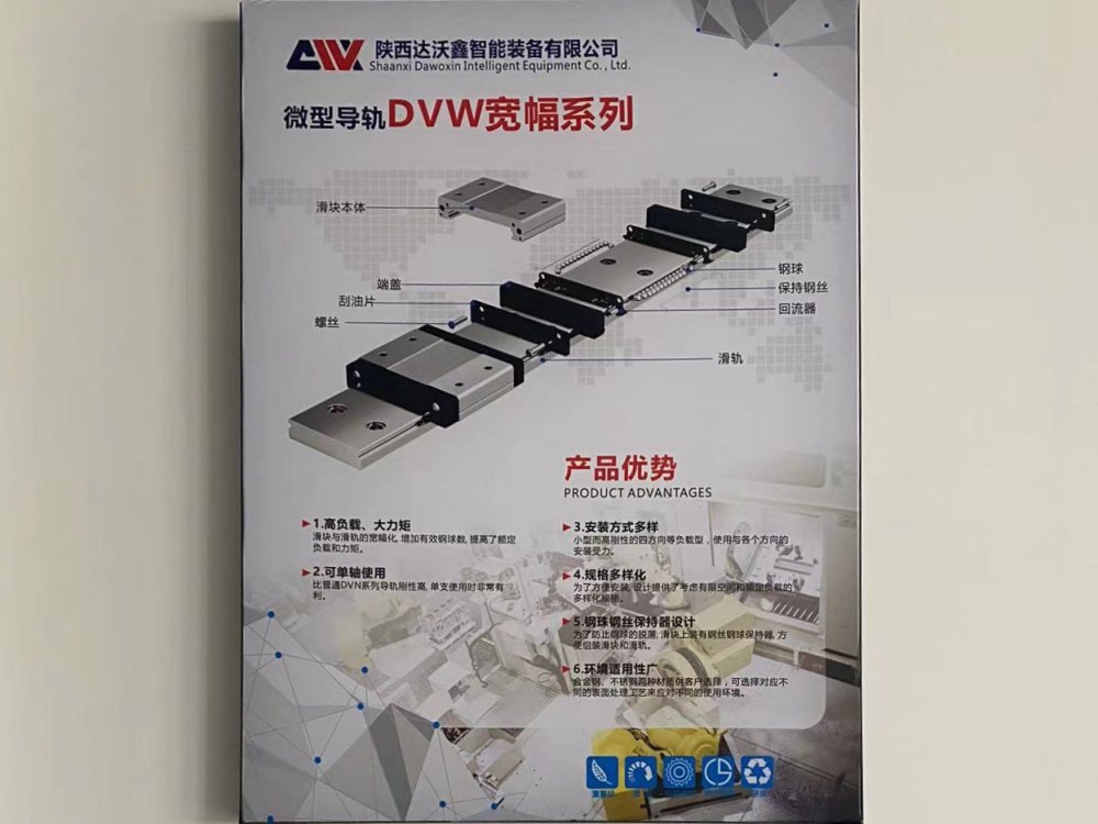 DVW寬幅微型導軌展示板